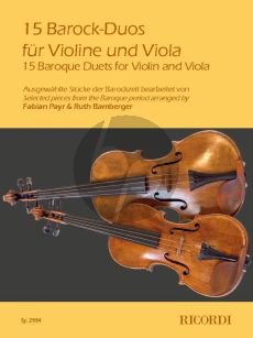15 Barock-Duos für Violine und Viola (arr. Fabian Payr & Ruth Bamberger)