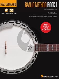 Hal Leonard Banjo Method Book 1 – Deluxe Beginner Edition for 5 String Banjo (Book with Online Video/Audio)