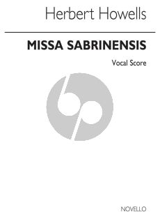 Howells Missa Sabrinensis Soprano, Tenor, Bass Voice-SATB and Orchestra (Vocal Score)