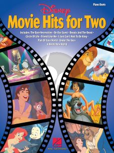 Disney Movie Hits for Two piano 4 hds