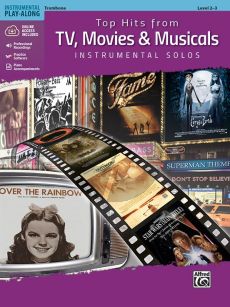 Album Top Hits from TV, Movies & Musicals Instrumental Solos for Trombone Book with Audio Online (Level 2-3)