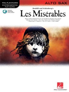 Boublil Schonberg Les Miserables Play-Along Pack for Alto Sax Book with Audio Online
