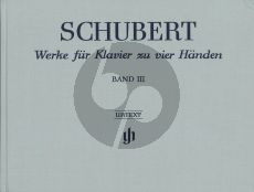 Schubert Werke vol.3 Klavier 4 Hd Hardcover / Leinen / Gebonden (Henle-Urtext)