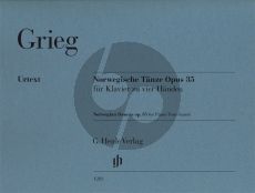 Grieg Norwegische Tänze Op.35 Klavier zu vier Händen (Einar Steen-Nøkleberg und Ernst-Günter Heinemann) (Henle-Urtext)