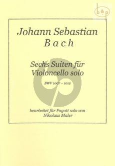 6 Suiten BWV 1007 - 1012 for Bassoon