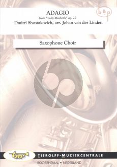 Adagio (from Lady Macbeth Op.29) (Saxophone Choir) (Score/Parts)
