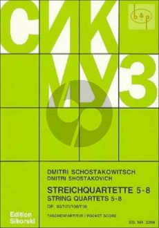 Streichquartette No. 5 - 8 Studienpartitur