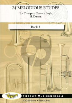 Duhem 24 Melodische Etudes Vol.3 (with 20 Etudes for D-Trumpet)