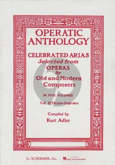 Operatic Anthology vol.2 Mezzo-Soprano (Kurt Adler) (Opera-Arias Old and Modern Composers)