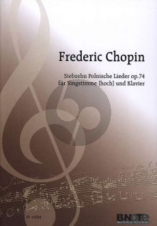 Chopin 17 Polnische Lieder Op.74 Gesang (Hoch) und Klavier (German/English)