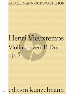 Vieuxtemps Konzert E-Dur Op. 5 für Violine und Orchester (Partitur) (Olaf Adler)