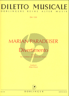 Paradeiser Divertimento B-dur (Part./St.) (Erhart)