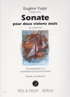 Ysaye Sonate Op.Posthume 2 Violons