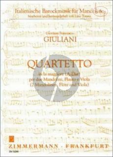 Quartetto A-major (2 Mandolins-Flute-Viola)