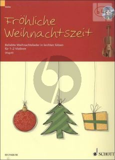 Frohliche Weihnachtszeit (1 - 2 Violins) (Bk-Cd)