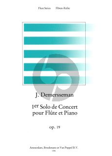 Demersseman 1er Solo de Concert Op.19 Flute-Piano (Thies Roorda) (Grade 3-4)