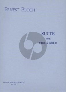 Bloch Suite Viola solo (1959)
