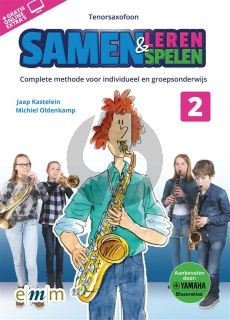 Kastelein-Oldenkamp Samen Leren & Samenspelen Vol.2 Tenorsaxofoon Boek-Audio-Online