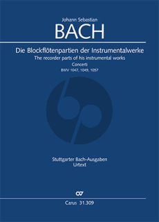 Bachy Die Blockflötenpartien der Instrumentalwerke (Urtext in praktischer Einrichtung) (Klaus Hofmann und Peter Thalheimer)