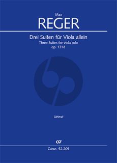 Reger 3 Suiten Op. 131d Viola solo (Jürgen Schaarwächter)