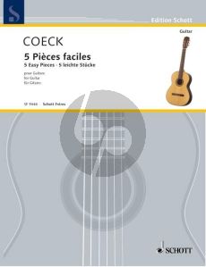 Coeck 5 Easy Pieces for Guitar