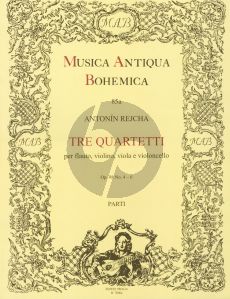 Reicha 3 Quartets Op.98 No.4 - 6 Flote-Violine-Viola-Violoncello Set of Parts (Ondracek)