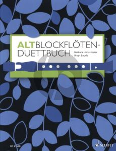 Album Altblockfloten-Duettbuch- 120 Duette aus acht Jahrhunderten fur 2 Altblockfloten (Herausgeber Barbara Hintermeier - Illustration Birgit Baude)