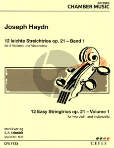 Haydn 12 leichte Trios Op.21 Vol.1 2 Vi.-Vc. (Stimmen)