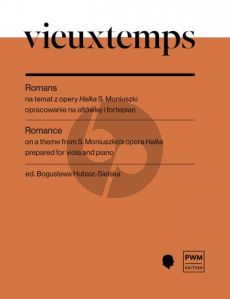 Vieuxtemps Romance on a theme from S. Moniuszko's opera 'Halka' Viola and Piano (edited by Bogusława Hubisz-Sielska)