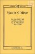 Mass g-minor Soli [SATB] & Double Chorus