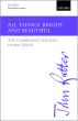 Rutter All things bright and beautiful SSA Vocal Score