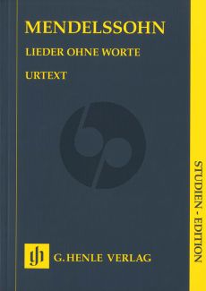 Mendelssohn Lieder ohne Worte (Piano) (Study Score) (Henle-Urtext)