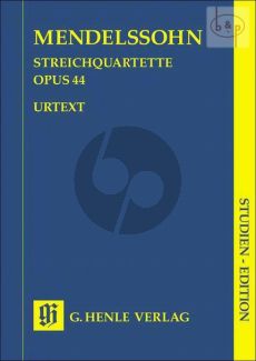 Streichquartette Op.44 No.1 - 3 Studienpart.