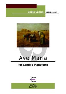 Caccini Ave Maria High Voice-Piano