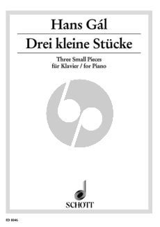 Gal 3 Kleine Stucke Opus 64 Klavier (1933)