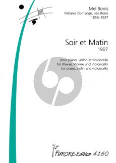 Bonis Soir-Matin (1907) fur Violine-Violoncello und Klavier (Mayer)