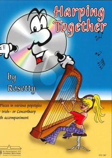 Rosety Harping Together (Bk-Cd) (11 Pieces in Various Pop Styles for Irish or Concert Harp)