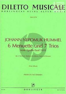 6 Menuette & 7 Trios vom Apollo Saal 1811 (String Trio or Quartet)