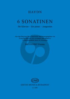 Haydn 6 Sonatinas for Piano Solo (edited by Ferenc Brodszky)