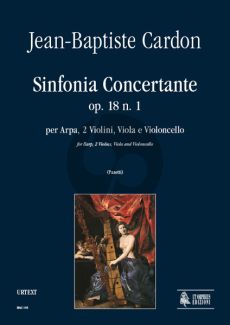 Cardon Sinfonia Concertante Op.18 No.1 Harp-2 Vi.-Va.- Violonc. (Score/Parts) (Anna Pasetti)