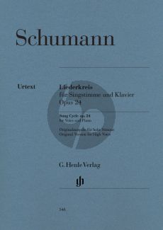 Schumann Liederkreis Op.24 High (Orig.) (Kazuko Ozawa) (Henle-Urtext)