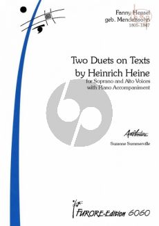 Hensel 3 Duette Sopran- und Altstimme met Klavier (texts Heine)