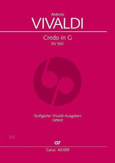 Vivaldi Credo G-dur RV 592 Soli SA-SATB- [Ob]-2 Vi.-2 Va.-Bc (Partitur) (Gregory Pysh)