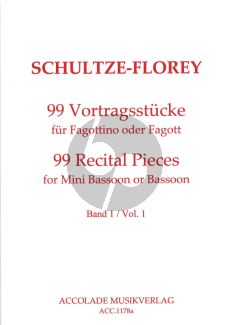 Schultze-Florey 99 Vortragstucke Vol.1 No.1 - 33 Fagottino / Fagott
