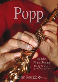 Popp Tagliche Fingerubungen Op.413 Vol.2 Flute (grade 3 - 4)