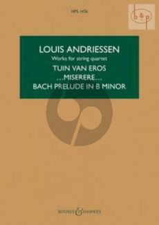 Andriessen Works for String Quartet Study Score