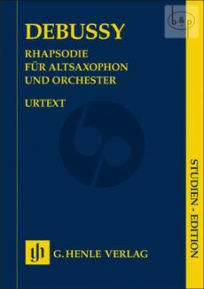 Rhapsodie for Alto Saxophone and Orchestra Study Score