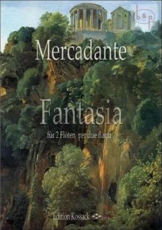 Mercadante Fantasia G-major 2 Flutes (Score/Parts)