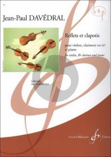 Reflets et clapotis (Violin-Clar.[Bb]-Piano) (Score/Parts)