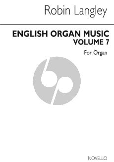 English Organ Music Vol. 7 (The Duet Repertoire 1530-1830) (edited by Robin Langley)